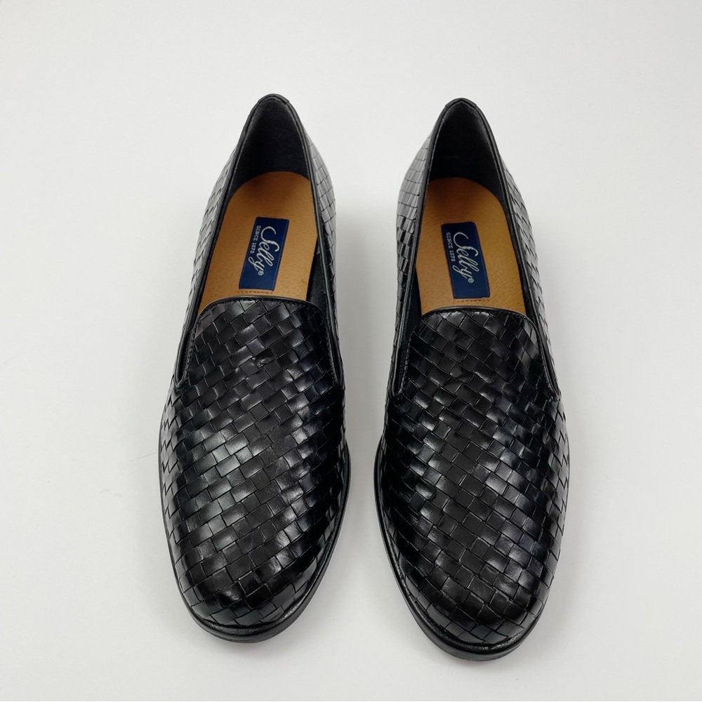 Selly Corrine Black Woven Loafer women’s Size 7.5